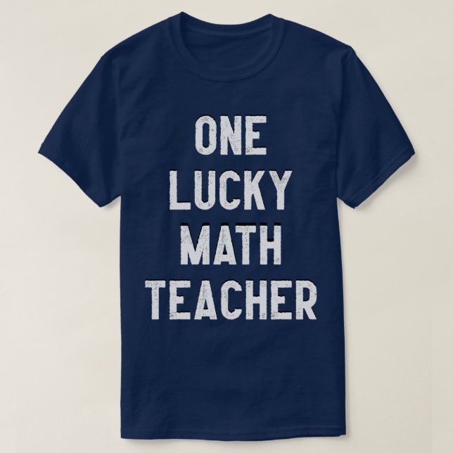 Camiseta Un profesor de matemáticas afortunado 5 (Diseño del anverso)