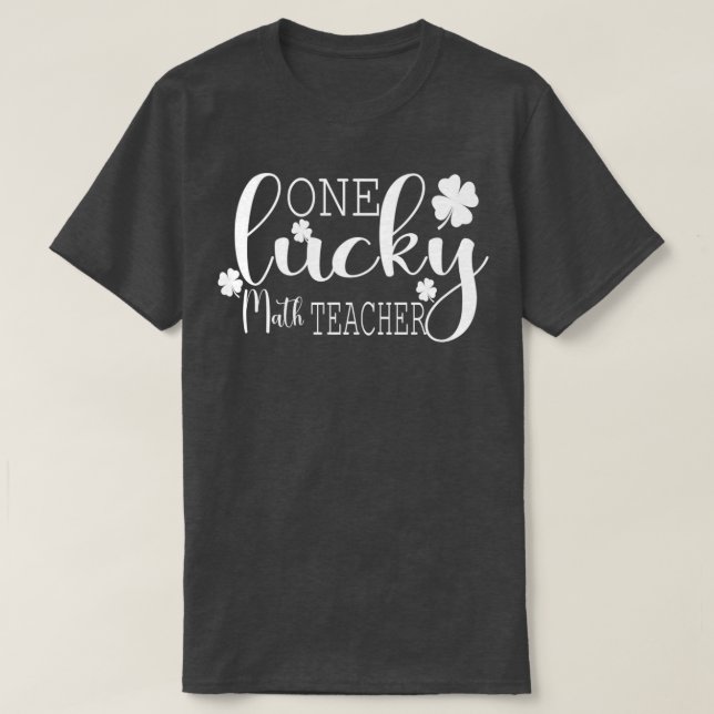 Camiseta Un profesor de matemáticas afortunado Patrones Día (Diseño del anverso)