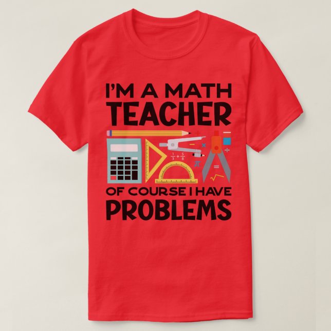 Camiseta Un profesor de matemáticas, Funny Pun (2) (Diseño del anverso)