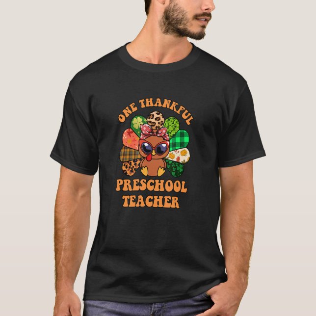 Camiseta Un profesor de preescolar gracias a Cute Leopard (Anverso)