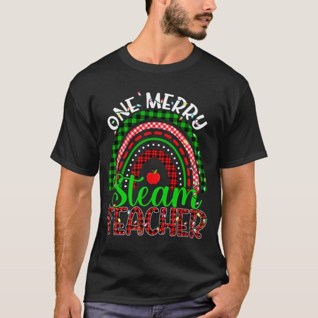 Camiseta Un profesor de vapor y Navidades divertidos Ra (Anverso)