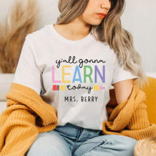 Camiseta Un profesor gracioso que aprenderá hoy