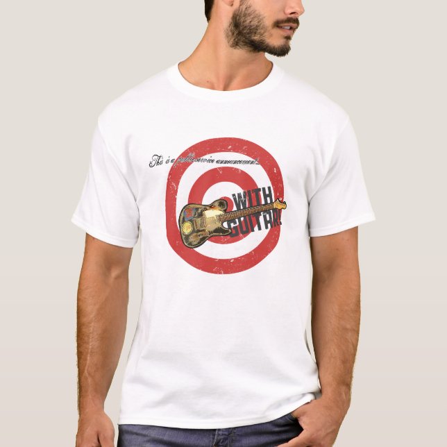 Camiseta ¡Un PSA… con la guitarra! (Anverso)