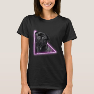 Camiseta Un pug lindo saliendo de la puerta de entrada de n