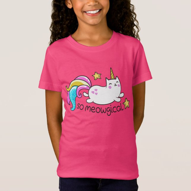 Camiseta Un purpurina de gatitos malvado de unicornio chisp (Anverso)