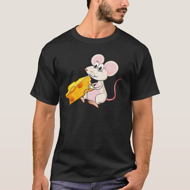 Camiseta Un ratón que come el queso (Anverso)