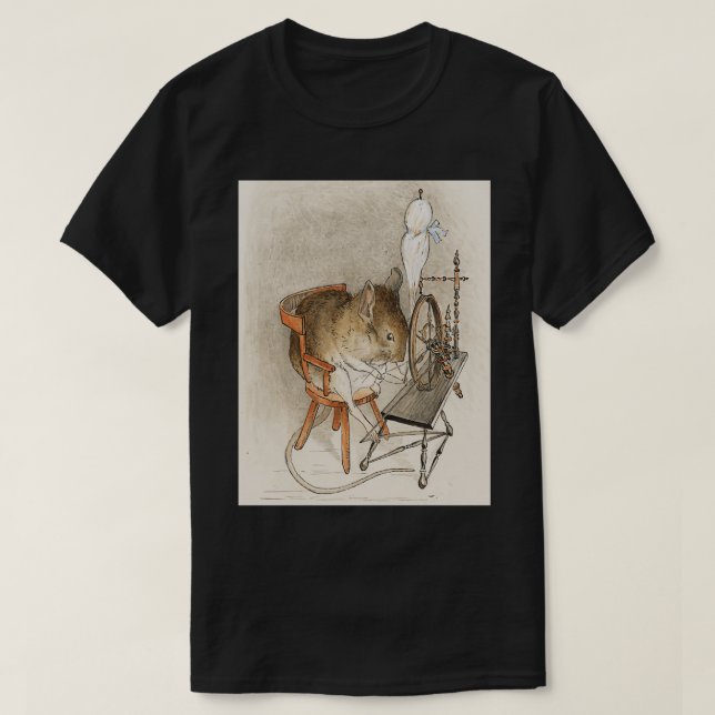 Camiseta Un ratón sobre su rueda giratoria (Diseño del anverso)