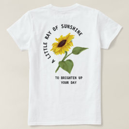 Camiseta Un Rayo Pequeño De Sunshine Textos Girasol Blanco