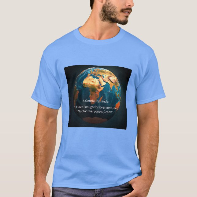 Camiseta Un recordatorio suave de la Tierra (Anverso)