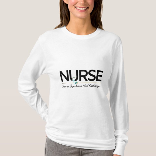 Camiseta Un regalo de Enfermería de estetioscopio para la a (Anverso)