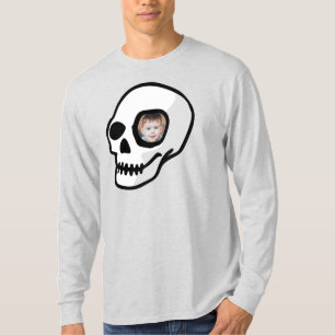 Camiseta Un regalo de fotos para personalizados de cráneo a