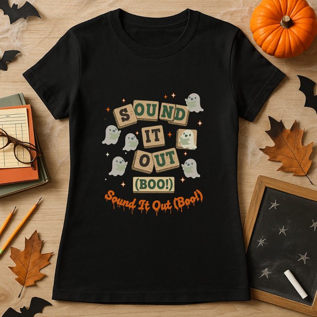 Camiseta Un regalo de Halloween para profesores de fonía y  (Subido por el creador)