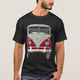 Camiseta Un regalo de la camioneta de autobús rojo hippie d