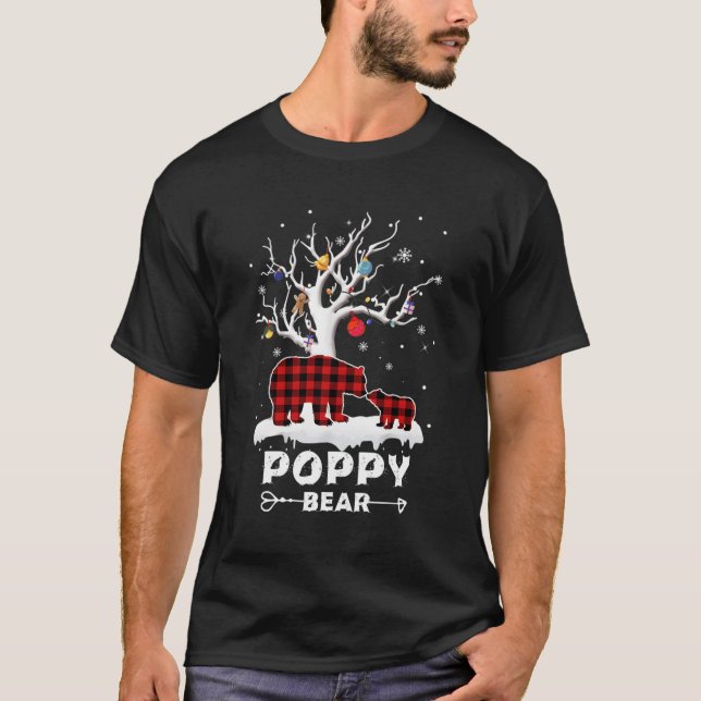 Camiseta Un regalo de la familia de búfalos rojos de pijama (Anverso)