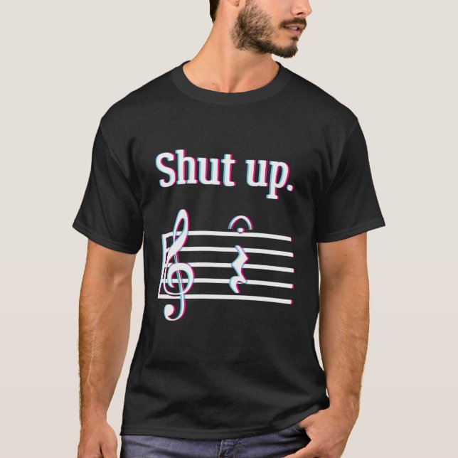 Camiseta Un regalo de música divertida, artículo de ropa de (Anverso)