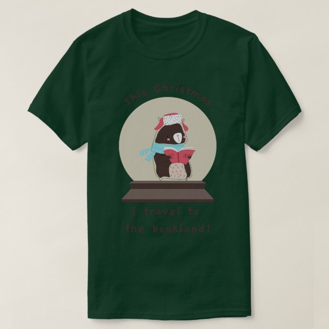 Camiseta Un regalo de Navidades para los amantes del libro (Diseño del anverso)