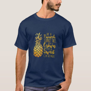 Camiseta Un regalo de piña con letras modernas y suaves   S