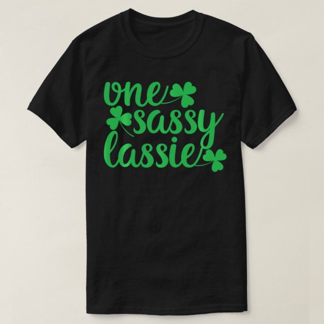 Camiseta Un regalo del Día de San Patricio para Lassie Tee (Diseño del anverso)