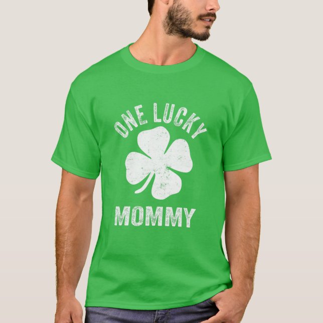 Camiseta Un regalo del Día de San Patricio para mamá afortu (Anverso)