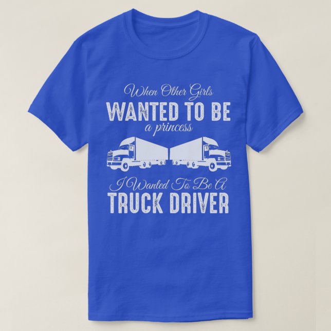 Camiseta Un regalo divertido para conductoras de camiones - (Diseño del anverso)