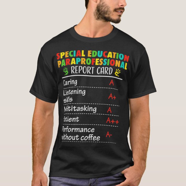 Camiseta Un regalo divertido para el paraprofesional de la  (Anverso)