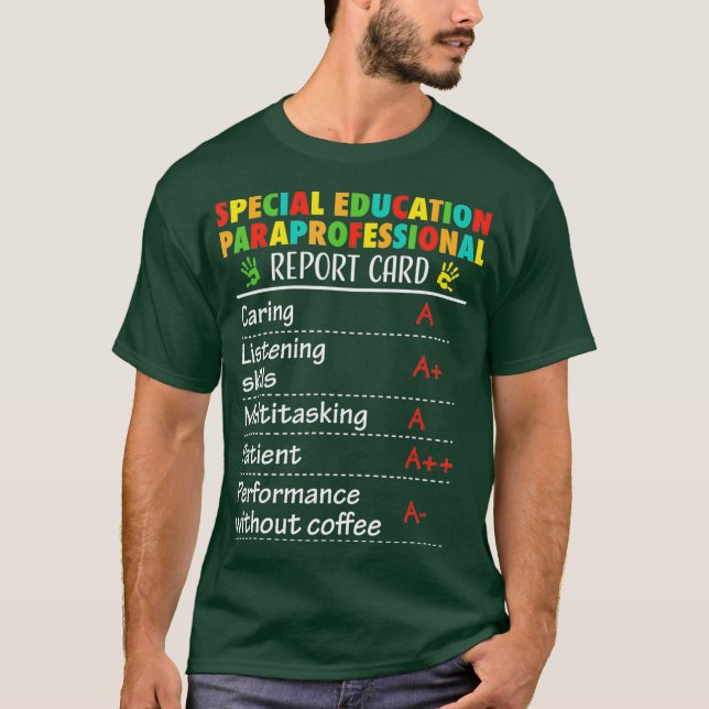 Camiseta Un regalo divertido para el paraprofesional de la  (Anverso)