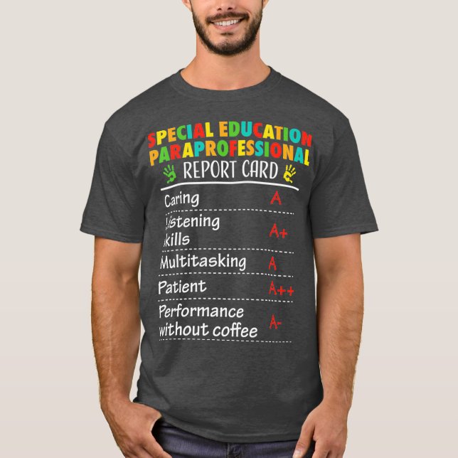 Camiseta Un regalo divertido para el paraprofesional de la  (Anverso)