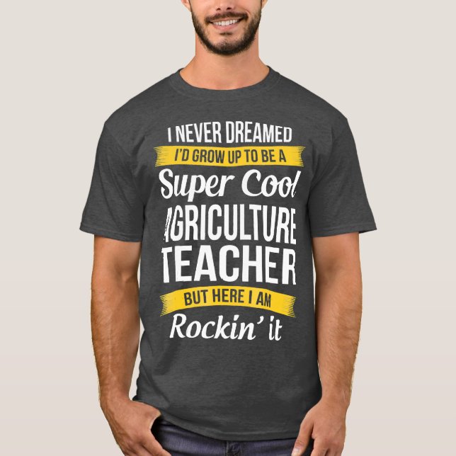 Camiseta Un regalo divertido para el profesor de agricultur (Anverso)