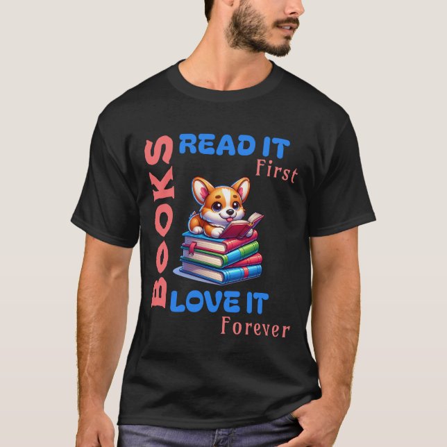 Camiseta Un regalo fabuloso para los que aman los libros y  (Anverso)