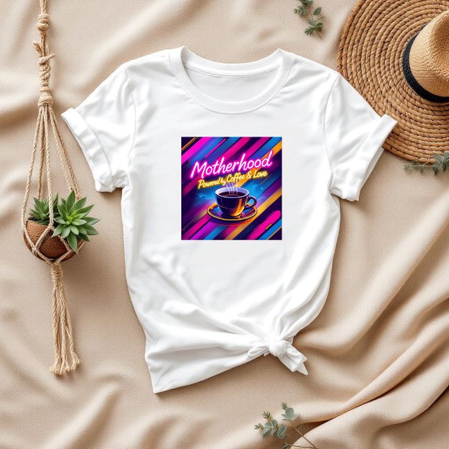 Camiseta Un regalo lindo para mamá | Maternidad y café (Subido por el creador)