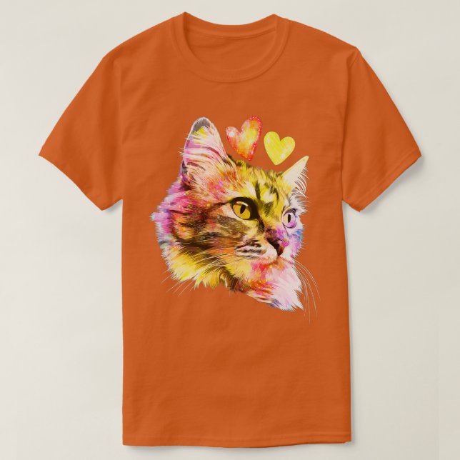 Camiseta Un regalo para gatos para los amantes de los gatit (Diseño del anverso)