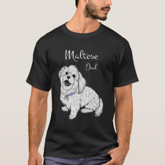 Camiseta Un regalo para los amantes del perro de Malta