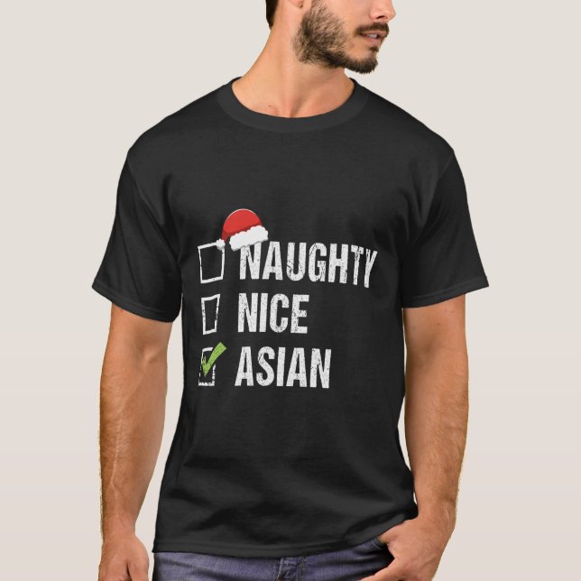 Camiseta Un regalo para los Navidades de Santa Hat en Asia (Anverso)