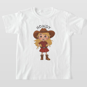 Camiseta Un regalo para los niños Gorras de Cowgirl Country