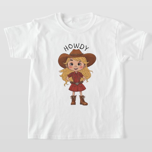Camiseta Un regalo para los niños Gorras de Cowgirl Country (Distribución)
