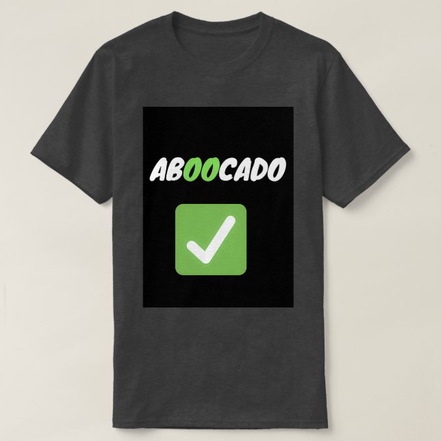 Camiseta Un regalo perfecto para el fantasma de aguacate Ab (Diseño del anverso)