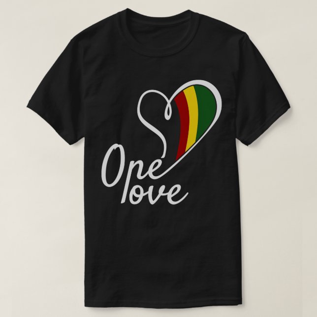 Camiseta Un reggae de amor 1 (Diseño del anverso)