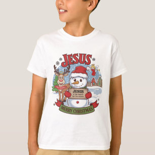 Camiseta Un reno con un tema de Navidades de halo