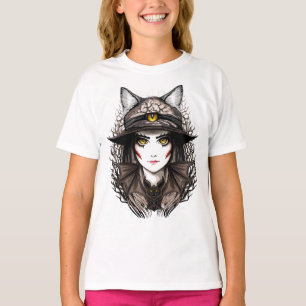 Camiseta Un retrato cursi de bruja de Gato de Brujas Hallow