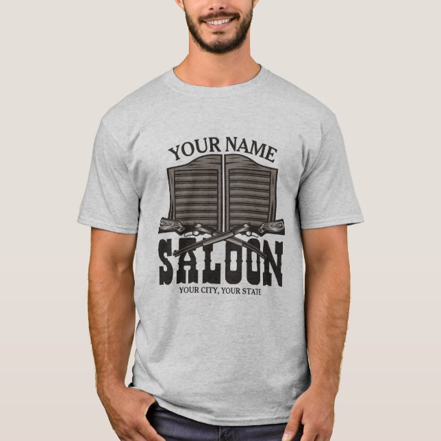 Camiseta Un rifle occidental personalizado dispara un viejo (Anverso)