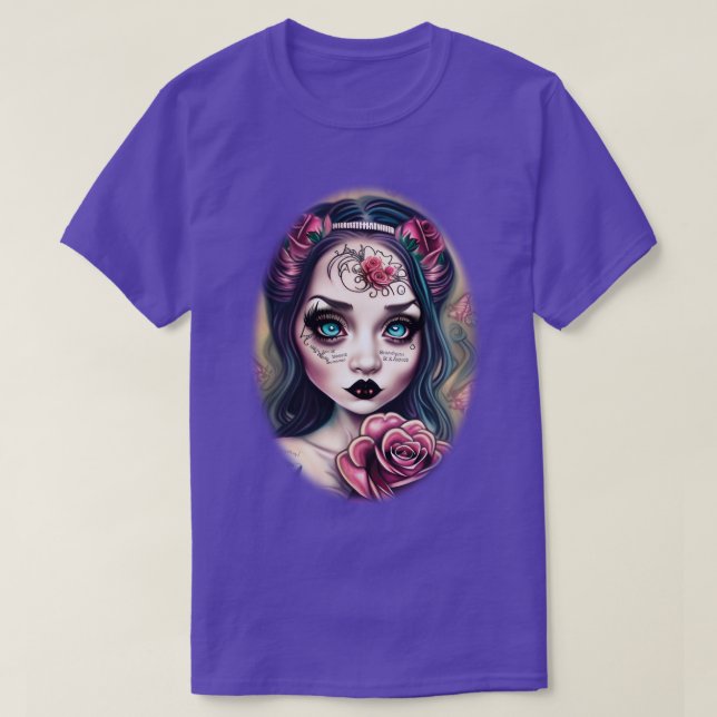Camiseta Un Rosa tan oscuro como no (Diseño del anverso)