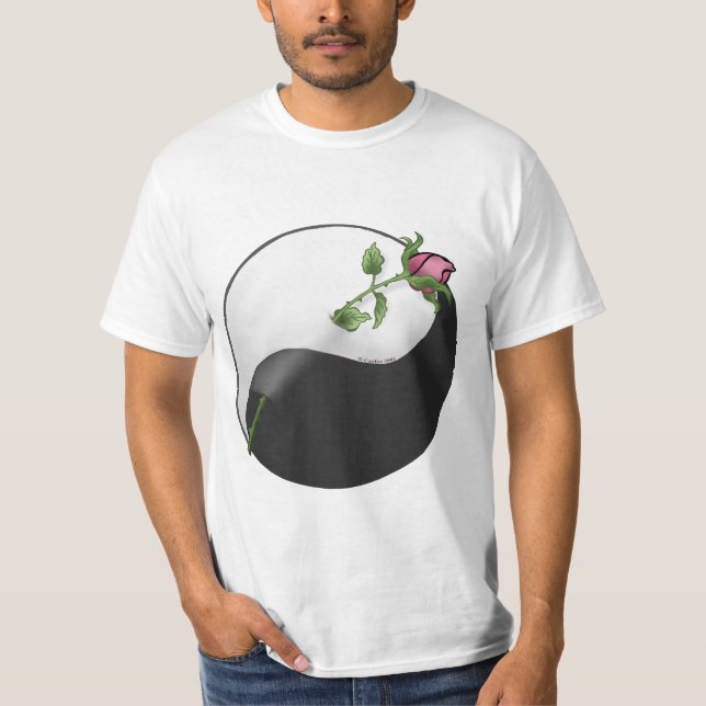 Camiseta Un Rosa yin yang (Anverso)