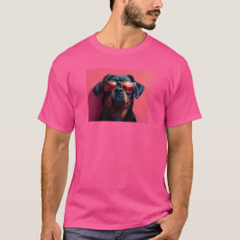Camiseta Un rottweiler genial con gafas de sol