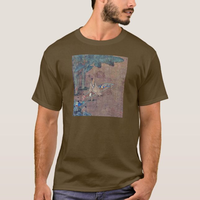 Camiseta Un sabio chino que se sienta debajo de árboles de (Anverso)