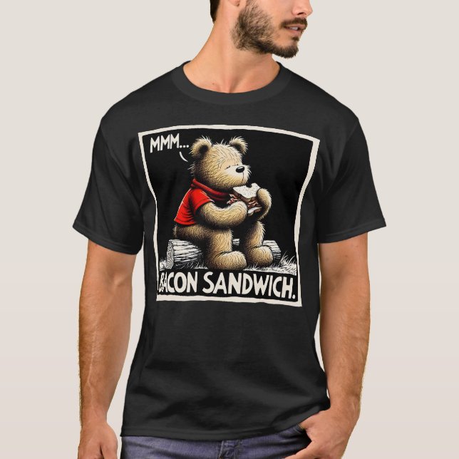 Camiseta Un sándwich de baco delicioso (Anverso)