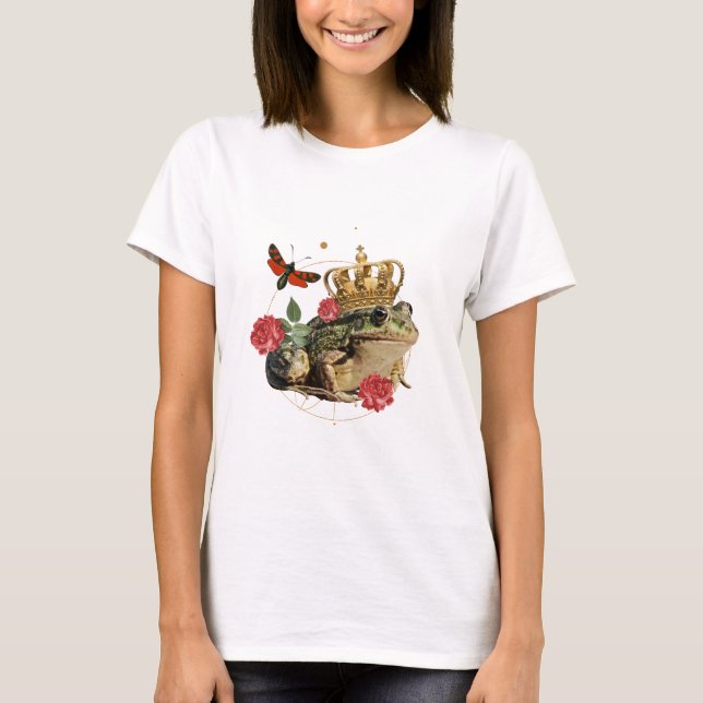 Camiseta Un sapo con una corona (Anverso)