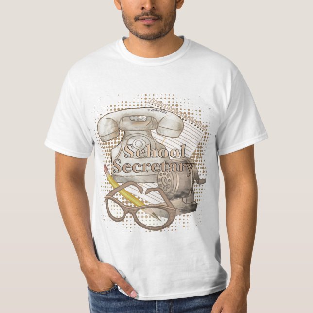 Camiseta Un secretario de escuela (Anverso)