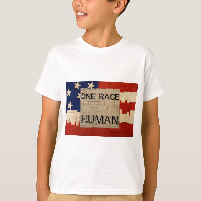Camiseta Un ser humano de la raza (Anverso)