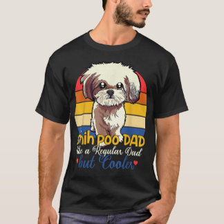 Camiseta Un Shih Poo Divertido Papá Como Un Padre Regular P