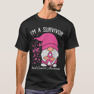 Camiseta Un sobreviviente de cáncer de mama de cinta rosada